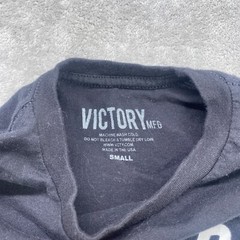 T-Shirt Motorcycle Size Small Victory MFG Tatted Brunette Dog Graphic