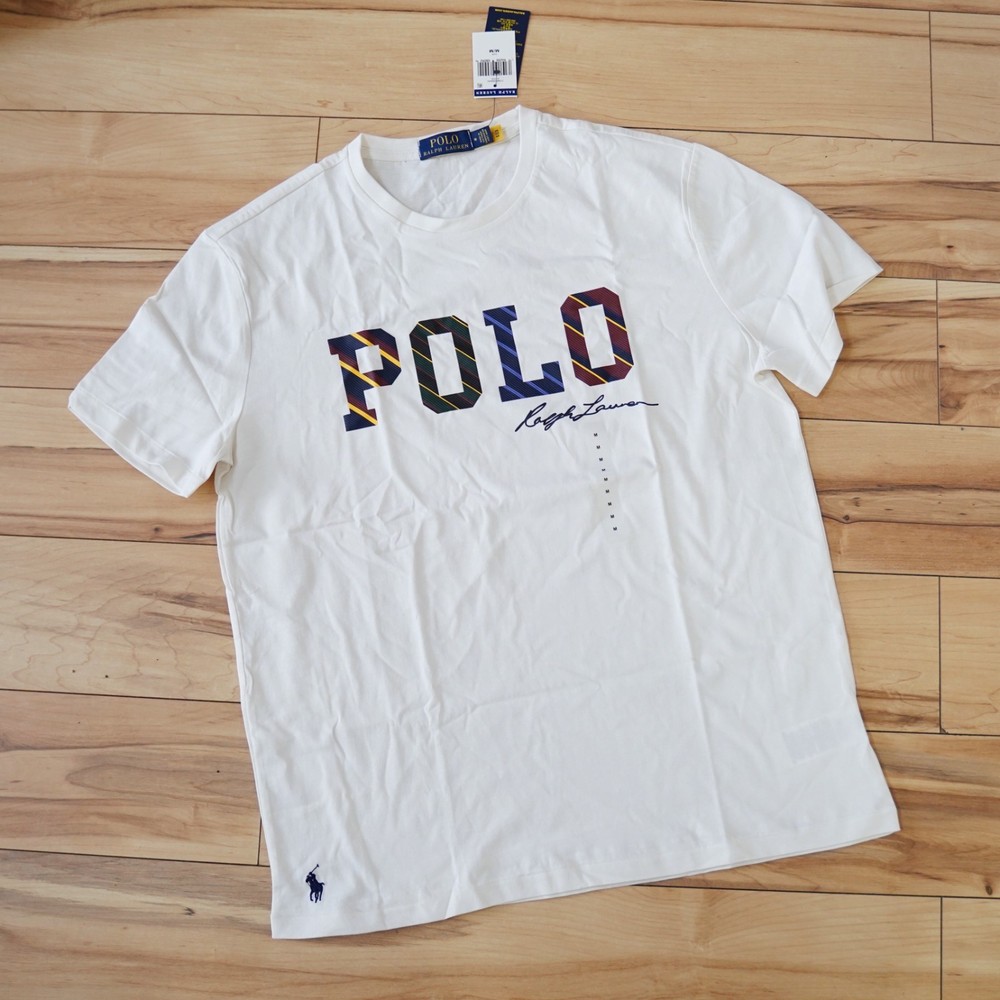 Polo Ralph Lauren Shirt Mens Large Varsity Preppy Graphic Tee T-Shirt Big P Logo