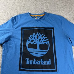 Timberland Original Large Logo T-Shirt Blue Black Men’s Size XXL