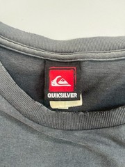 Vintage Quicksilver T-Shirt Surf Logo Black Size XL Faded Shabby Looking