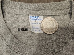 Port & Company XL Heather Gray Great Wolf Lodge Wolf Sunglasses T-Shirt