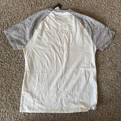 White/Gray Hollister Men’s Short Sleeve Crew Neck T-Shirt Must Have Collection L