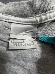 Vintage Nike Long Sleeve Shirt Center Swoosh Grey/Blue Size Large