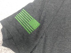 Black Rifle Coffee Company T Shirt Mens Extra Large Grey Outdoor Logo Flag