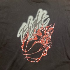 Air Jordan Flight Graphic Travis Scott Cactus Jack Beaded T-Shirt Size XL Black