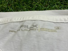 RLX Ralph Lauren Long Sleeve T-Shirt White Logo Graphic Size Large
