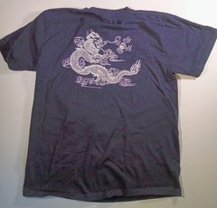 Men’s I Climbed the Great Wall China Graphic Blue T Shirt 2XL 100% Cotton