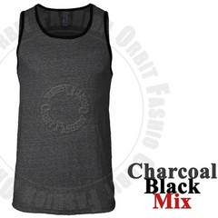 Tank Top T Shirts Muscle Sleeveless Plain Slim Fit Crew Neck Tri Blend Tee Men’s