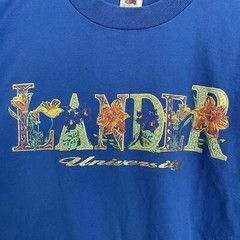 Fruit Of The Loom Vtg 90s Tshirt Lander University Size XL USA single Stitch