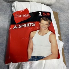 Men’s Hanes ComfortSoft Tag-Free T-Shirts 6-Pack White XL & BONUS 2 Tank A-Shirt