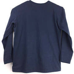 Duluth Mens Large Relaxed (48 in Chest) Navy Blue Henley Pocket Longtail Tee