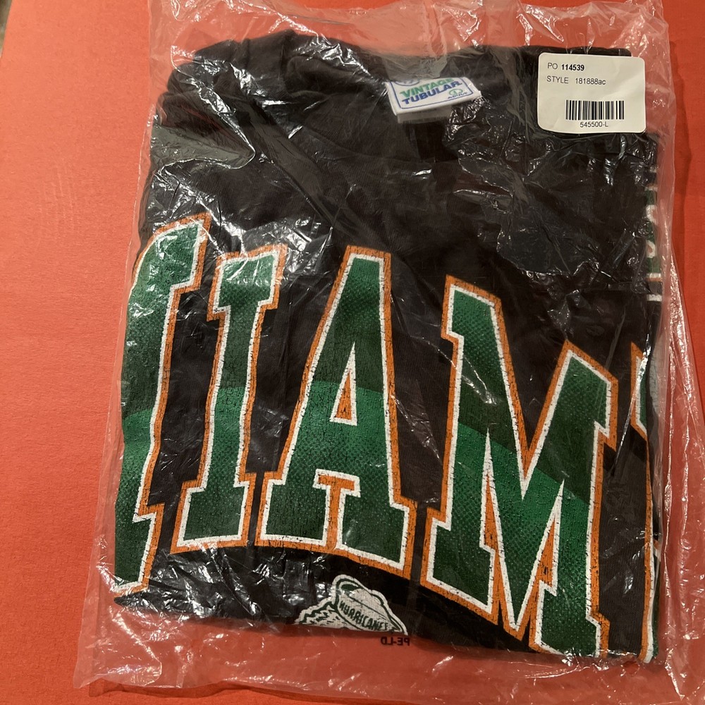’47 Vintage Tubular Miami Hurricanes T shirt. New in package.