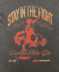 Bare Performance Nutrition Stay In The Fight Go One More BPN Shirt MD 20” X 28”