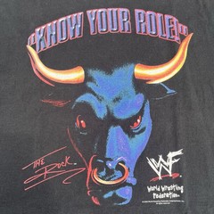 Vintage 2000 WWF The Rock Know Your Role Rap Tee Shirt Mens Size 2XL