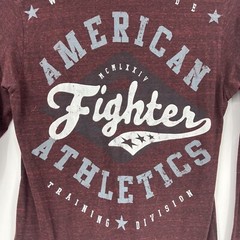 American Fighter Mens XL Front Back Graphic Long Sleeve Shirt