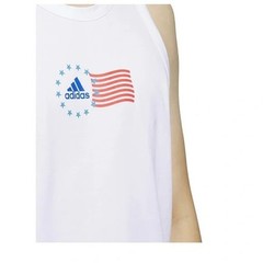 adidas Men’s American Flag Tank – White-XL