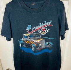 VTG Cruisin’ Hot Rod 1987 Single Stitch 80s Graphic Tee Size XL