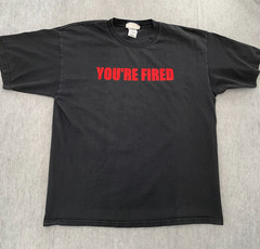 VINTAGE The Apprentice Shirt Adult XL Black You’re Fired Donald Trump NBC Store