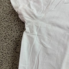 Calvin Klein Shirt Mens Small White Gray Square Block Short Sleeve Casual FLAW