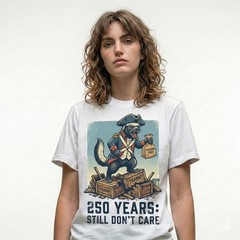 Honey Badger Freedom Fries Years Still Dont Care Funny Vintage T-Shirt
