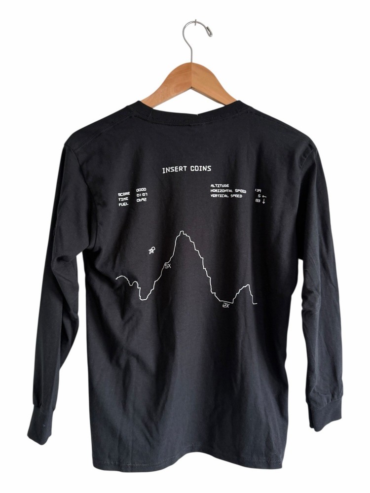 Tom Sachs Lunar Lander Long Sleeve T-Shirt Size XS Mens Unisex Black