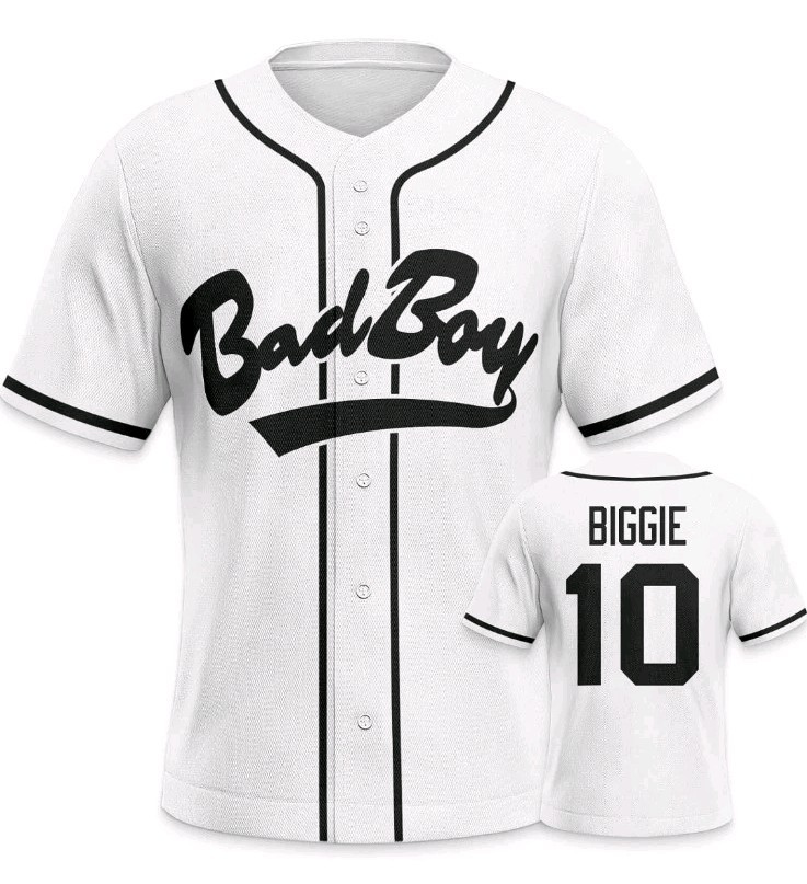Bad Boy #10 Baseball Jersey 90s Vintage Hip Hop Clothing Unisex Shirt LRG