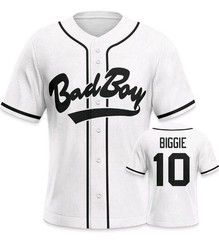 Bad Boy #10 Baseball Jersey 90s Vintage Hip Hop Clothing Unisex Shirt LRG