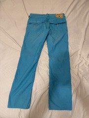 True Religion men’s Blue Denim Straight Leg Pant Inseam