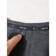 Public Rec Go-To Tee Mens L Charcoal Gray Stretch Pima Cotton Lyocell