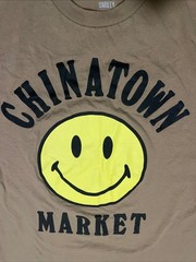 Chinatown Market Smiley Tee Men’s Short Sleeve Brown T-Shirt Size XL
