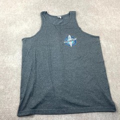 Shaka Surfwear Hawaii Alstyle Apparel & Activewear Tank Top Mens XL Gray Cotton