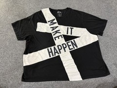 Sean John Shirt Mens 5X Big Black Make It Happen Graphic T-Shirt Motivational
