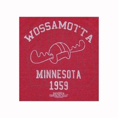 Rocky and Bullwinkle Wossamotta U Athletics T-Shirt