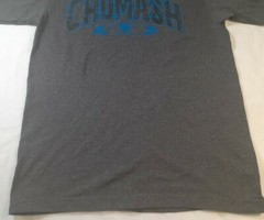 Shaka Active Mens Dark Gray Short Sleeve T Shirt Chumash Native Nation Size Med