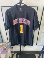 One Mission “Greatness” T-Shirt Double Sided Shirt Black Size XL & XXL Cotton