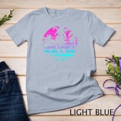 Retro Eighties 80s _ 90s Beach Style design with palm trees Unisex T-shirt