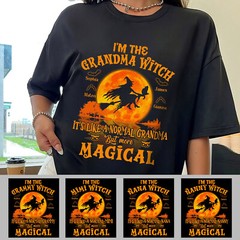 Halloween I’m The Grandma Witch Like A Normal Grandma Custom T-Shirt Gift