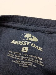 Large Mossy Oak Blue Live Breath Outdoors Logo Short Sleeve Tee