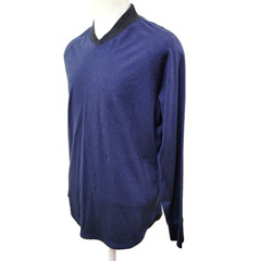 Murano Luxury Soft Touch Slim Fit Men’s Size XL Solid Blue Cotton T-Shirt