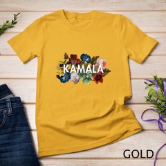 Kamala Harris Vintage Floral Feminine First Female President Unisex T-shirt