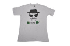 Breaking Bad Mens Walter White Heisenberg White Tee Shirt New S, M, L
