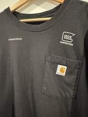 Glock Perfection Long Sleeve Carhartt Pocket T Shirt – XL – Black Glock Tee