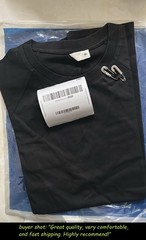 Trendy Men’s Streetwear Distressed Cotton T-Shirt Rhinestone Pin Casual Top