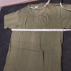 Vintage 1950s Stedman Shirt 60s Deadstock Large OG Army Green Combed Cotton USA