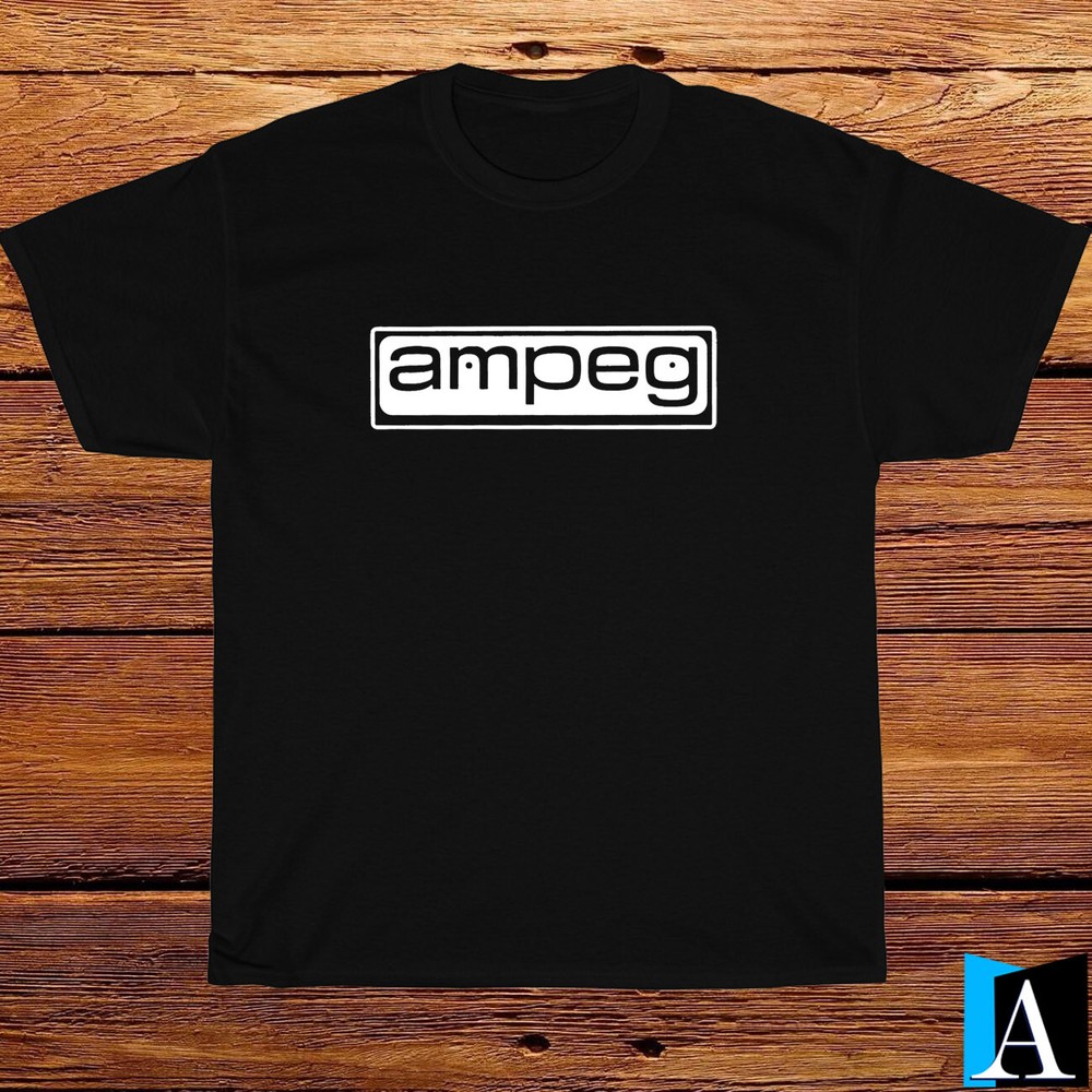 New Shirt Ampeg Amps Bass Amp Guitar Logo White/Black /Grey /Navy T-Shirt S-3XL