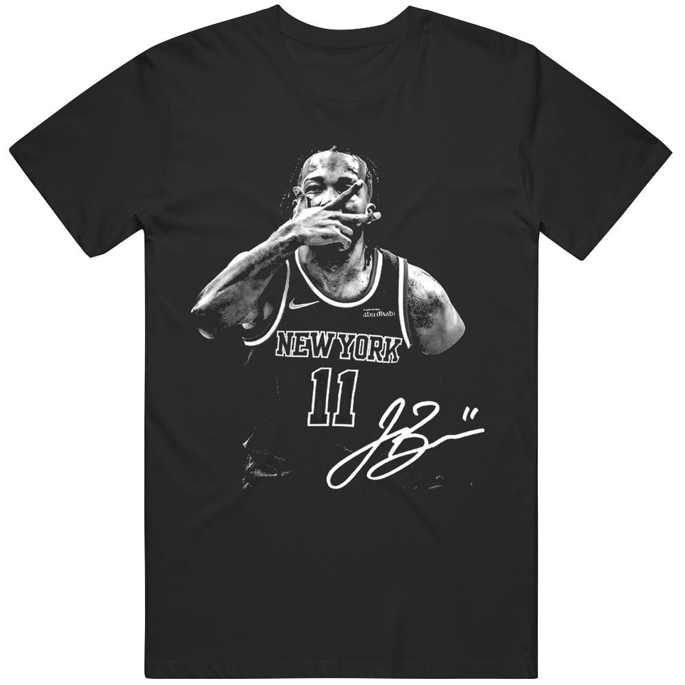Jalen Brunson New York Fan Three Point Fingers Celly Gift Graphic v2 T Shirt
