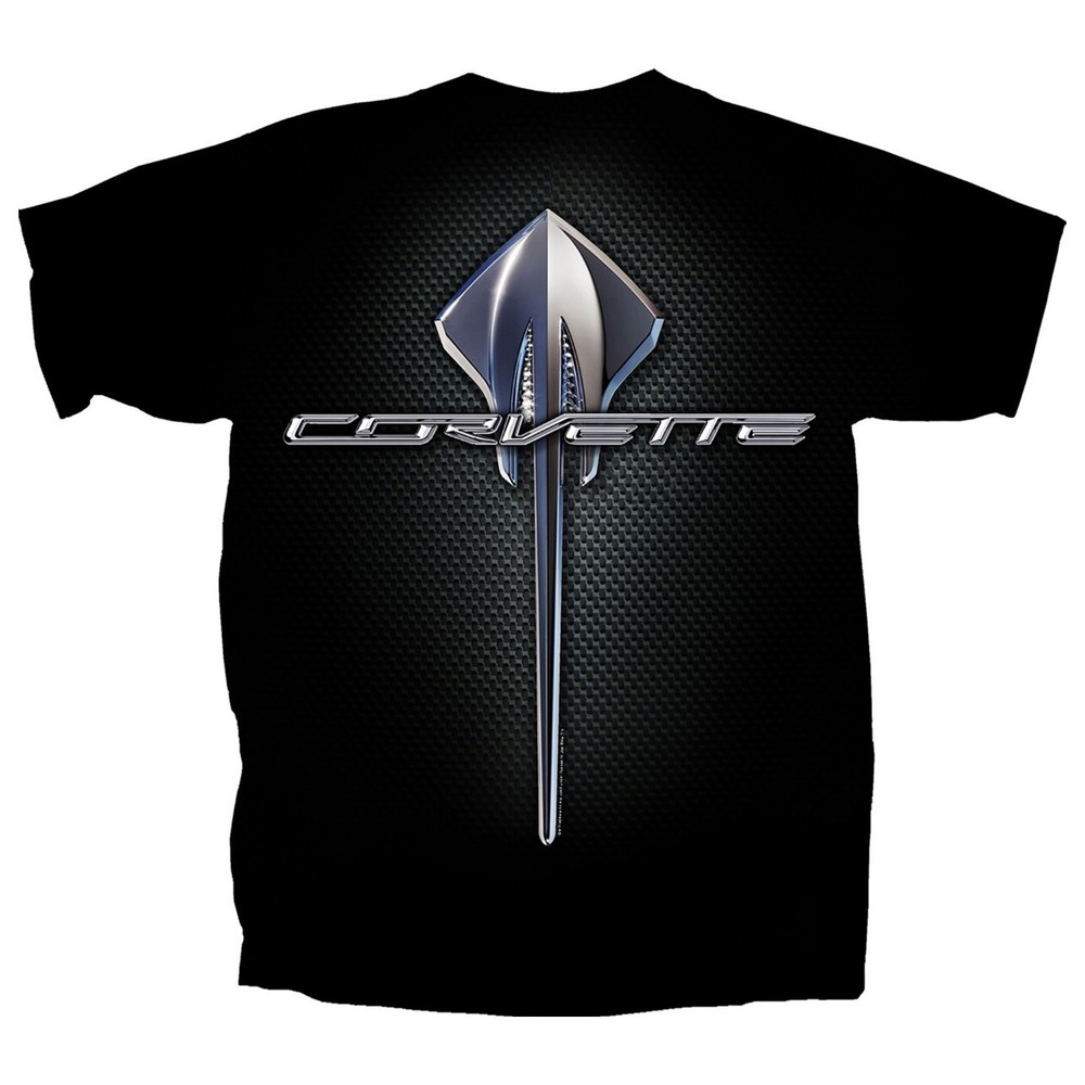 Joe Blow T’s Chevy C7 Corvette Stingray Emblem Logo Men’s Black T-Shirt