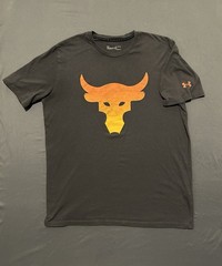 Under Armour Shirt Mens XL Gray Project Rock Brahma Bull Ombre Loose Fit