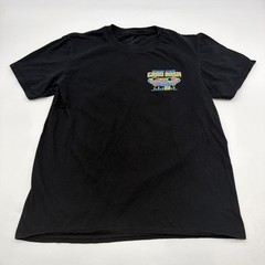 Universal Studios T-shirt Men M Black Graphic Print Logo 100% Cotton.#44861