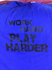 APPALACHIAN AMERICAN T-SHIRT. WORK HARD PLAYHARDE Mens 100% Cotton T-Shirt. B141
